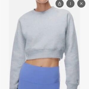 TNA Cozy Sweatfleece Perfect Crew Cropped Sweatshirt